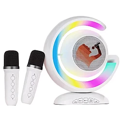 Boxa karaoke cu 2 microfoane wireless Bluetooth USB MI