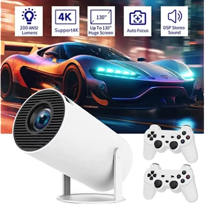 Proiector de jocuri X10 Plus 4K 120 lumeni 64 GB cu telecomanda 10000 de jocuri si 2 controller Proiector de jocuri X10 Plus 4K 120 lumeni 64 GB cu telecomanda 10000 de jocuri si 2 controller