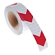 Banda reflectorizanta ALBA cu sageata ROSIE tip fagure rola 25m x 5 cm Banda reflectorizanta ALBA cu sageata ROSIE tip fagure rola 25m x 5 cm