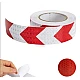 Banda reflectorizanta ALBA cu sageata ROSIE tip fagure rola 25m x 5 cm