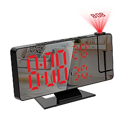 Ceas de masa DS 3718LW afisaj si proiectie efect oglinda alarma temperatura umiditate