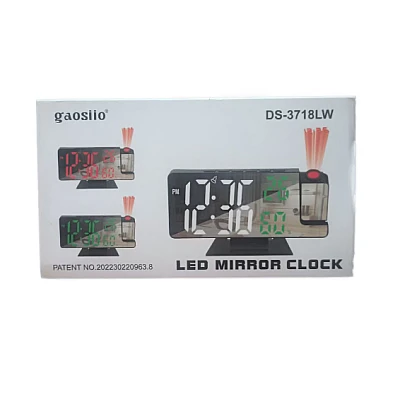Ceas de masa DS 3718LW afisaj si proiectie efect oglinda alarma temperatura umiditate Ceas de masa DS 3718LW afisaj si proiectie efect oglinda alarma temperatura umiditate