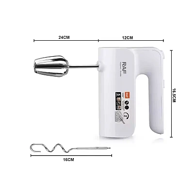 Mixer electric de mana 800W 5 viteze si 2 accesorii pentru batut si framantat R 6653R Mixer electric de mana 800W 5 viteze si 2 accesorii pentru batut si framantat R 6653R