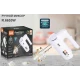 Mixer electric de mana 800W 3 trepte viteze si 2 accesorii pentru batut si framantat ALB