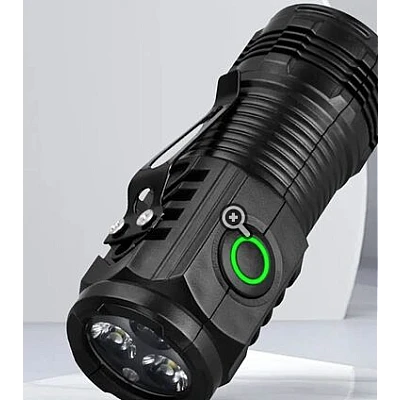 Mini lanterna de mana puternica cu 3 LED Mini lanterna de mana puternica cu 3 LED