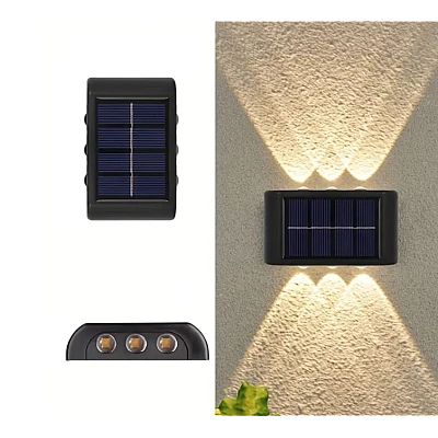 Lampa solara de perete lumina sus/jos 6 LED IP 65 impermeabila LY 002 Lampa solara de perete lumina sus/jos 6 LED IP 65 impermeabila LY 002