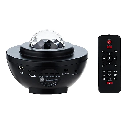 Proiector stil lampa de veghe galaxy pentru camera si boxa incorporata Proiector stil lampa de veghe galaxy pentru camera si boxa incorporata