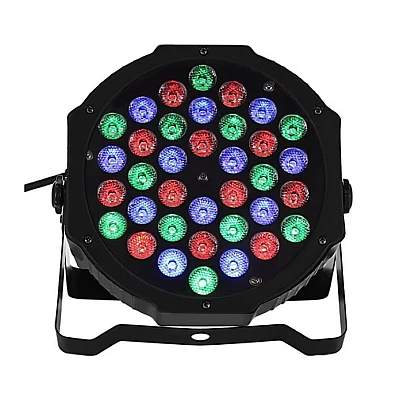 Proiector joc de lumini PAR 36 leduri RGB 8 jocuri de lumini Proiector joc de lumini PAR 36 leduri RGB 8 jocuri de lumini