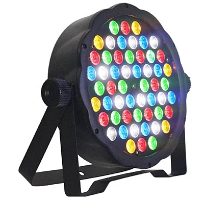 Proiector joc de lumini PAR 54 leduri RGB 8 jocuri de lumini Proiector joc de lumini PAR 54 leduri RGB 8 jocuri de lumini