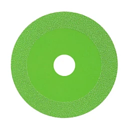Disc diamantat LASERLINE pentru flex de taiat sticla si cristal 115mm VERDE