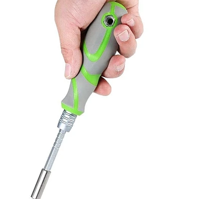 Trusa surubelnita cu biti si tubulare verde 41 piese Trusa surubelnita cu biti si tubulare verde 41 piese