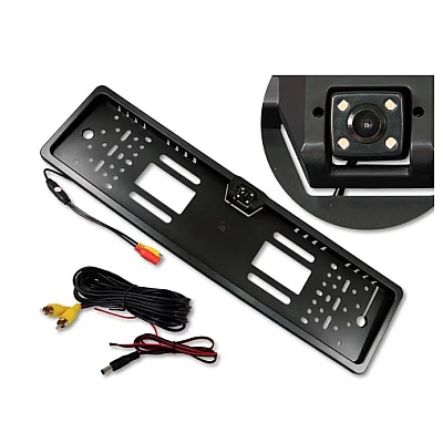 Suport numar auto cu camera video marsarier cu LED unghi filmare 170 grade BASE Suport numar auto cu camera video marsarier cu LED unghi filmare 170 grade BASE