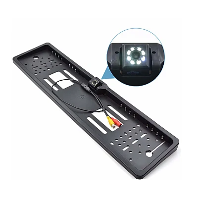 Suport numar auto cu camera video marsarier cu LED unghi filmare 170 grade BASE Suport numar auto cu camera video marsarier cu LED unghi filmare 170 grade BASE