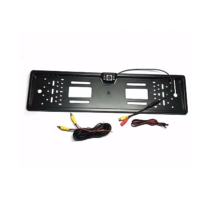 Suport numar auto cu camera video marsarier cu LED unghi filmare 170 grade BASE Suport numar auto cu camera video marsarier cu LED unghi filmare 170 grade BASE