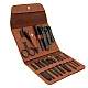 Set 16 piese MANICHIURA profesionala otel negru mat BASE Set 16 piese MANICHIURA profesionala otel negru mat BASE