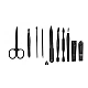 Set 16 piese MANICHIURA profesionala otel negru mat BASE Set 16 piese MANICHIURA profesionala otel negru mat BASE