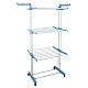 Uscator de rufe vertical Pliabil 3 Niveluri cu Suport Umerase si Suport pe Roti 170 cm Uscator de rufe vertical Pliabil 3 Niveluri cu Suport Umerase si Suport pe Roti 170 cm