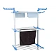 Uscator de rufe vertical Pliabil 3 Niveluri cu Suport Umerase si Suport pe Roti 170 cm Uscator de rufe vertical Pliabil 3 Niveluri cu Suport Umerase si Suport pe Roti 170 cm