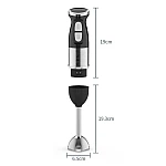 Blender de mana multifunctional cu doua trepte de viteza si doua lame din otel inoxidabil functie de mixare tocator 500W Blender de mana multifunctional cu doua trepte de viteza si doua lame din otel inoxidabil functie de mixare tocator 500W
