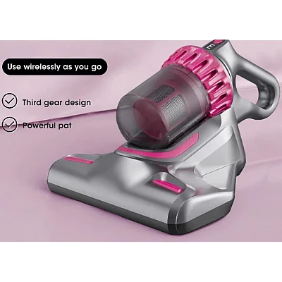 Aspirator de pat anti acarieni wireless igienizare profunda usor si manevrabil 10000Pa cu 8000 de vibratii pe minut Aspirator de pat anti acarieni wireless igienizare profunda usor si manevrabil 10000Pa cu 8000 de vibratii pe minut