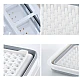 Suport pliabil pentru vase cu scurgator din silicon ALB/GRI Suport pliabil pentru vase cu scurgator din silicon ALB/GRI