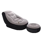 Fotoliu Gonflabil 2in1 Tip sezlong cu taburet inclus 130x99x76 cm