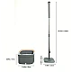 Set mop rotativ BIMROM cu doua rezerve galeata patrata cu doua compartimente separate pentru apa curata si murdara Set mop rotativ BIMROM cu doua rezerve galeata patrata cu doua compartimente separate pentru apa curata si murdara