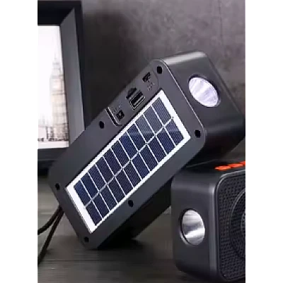 UB Boxa bluetooth portabila JDH 125 cu lanterna si panou solar UB Boxa bluetooth portabila JDH 125 cu lanterna si panou solar