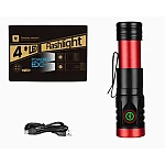 Mini Lanterna puternica de mana BL402x extensibila cu 4 LED si 3000 lumeni