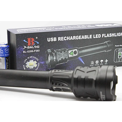 Lanterna de mana profesionala LED BL G206 P360 cu 5x zoom aluminiu Lanterna de mana profesionala LED BL G206 P360 cu 5x zoom aluminiu