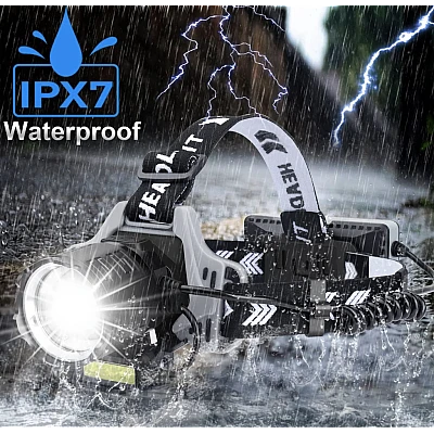 Lanterna de cap profesionala 30w cu led laser super luminoasa senzor de miscare BL V82 GT200 Lanterna de cap profesionala 30w cu led laser super luminoasa senzor de miscare BL V82 GT200