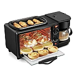 Aparat multifunctional electric 3 in 1 Mic Dejun cuptor grill filtru cafea LEIHMANN