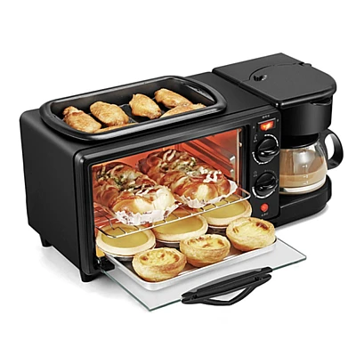 Aparat multifunctional electric 3 in 1 Mic Dejun cuptor grill filtru cafea LEIHMANN Aparat multifunctional electric 3 in 1 Mic Dejun cuptor grill filtru cafea LEIHMANN
