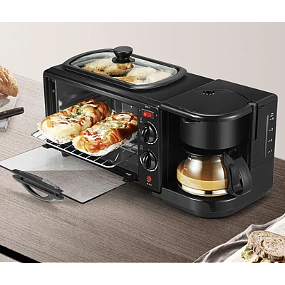 Aparat multifunctional electric 3 in 1 Mic Dejun cuptor grill filtru cafea LEIHMANN Aparat multifunctional electric 3 in 1 Mic Dejun cuptor grill filtru cafea LEIHMANN