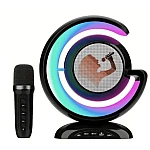 Boxa wireless pentru karaoke cu microfon si iluminare LED RGB portabila YS 110