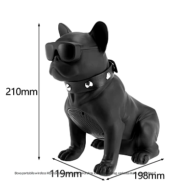 Boxa portabila wireless HD stereo cu bluetooth microfon radio tip Bulldog Boxa portabila wireless HD stereo cu bluetooth microfon radio tip Bulldog