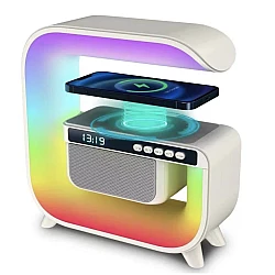 Boxa Bluetooth 3 in 1 XM G3 cu lumina LED si incarcator fara fir iluminare RGB