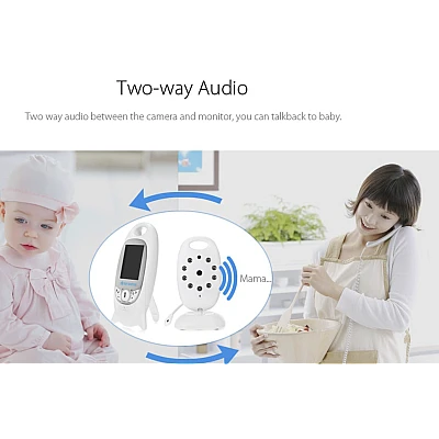 Video monitor camera VB601 Wireless Baby Monitor Night Vision Microfon Monitorizare temperatura Video monitor camera VB601 Wireless Baby Monitor Night Vision Microfon Monitorizare temperatura