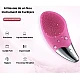 Dispozitiv sonic de curatare faciala 4 niveluri de vibratie din silicon Dispozitiv sonic de curatare faciala 4 niveluri de vibratie din silicon