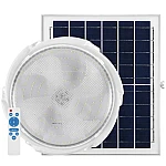 Aplica cu incarcare solara 300 W diametru 360 mm si telecomanda  alb rece