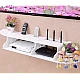 Suport elegant pentru router si alte dispozitive sau obiecte de decor 100x23cm alb Suport elegant pentru router si alte dispozitive sau obiecte de decor 100x23cm alb