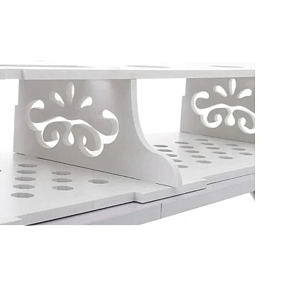 Suport elegant pentru router si alte dispozitive sau obiecte de decor 100x23cm alb Suport elegant pentru router si alte dispozitive sau obiecte de decor 100x23cm alb