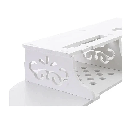 Suport elegant pentru router si alte dispozitive sau obiecte de decor 100x23cm alb Suport elegant pentru router si alte dispozitive sau obiecte de decor 100x23cm alb
