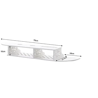 Suport elegant pentru router si alte dispozitive sau obiecte de decor 100x23cm alb Suport elegant pentru router si alte dispozitive sau obiecte de decor 100x23cm alb