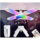 Bec LED 4 elice RGB boxa incorporata bluetooth telecomanda Bec LED 4 elice RGB boxa incorporata bluetooth telecomanda