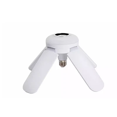 Bec LED 4 elice RGB boxa incorporata bluetooth telecomanda Bec LED 4 elice RGB boxa incorporata bluetooth telecomanda