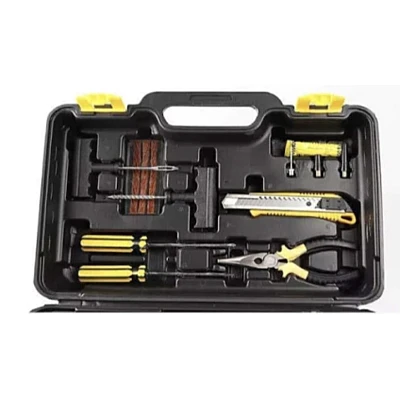 Kit pentru pana Auto compresor 12V cu 2 cilindri si 7 accesorii