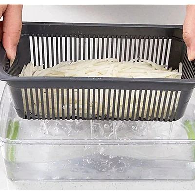 Set feliator manual Gonice 18in1 Inox/Plastic Verde/Negru Set feliator manual Gonice 18in1 Inox/Plastic Verde/Negru