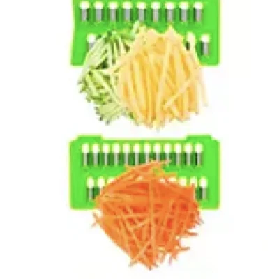 Set feliator manual Gonice 18in1 Inox/Plastic Verde/Negru Set feliator manual Gonice 18in1 Inox/Plastic Verde/Negru