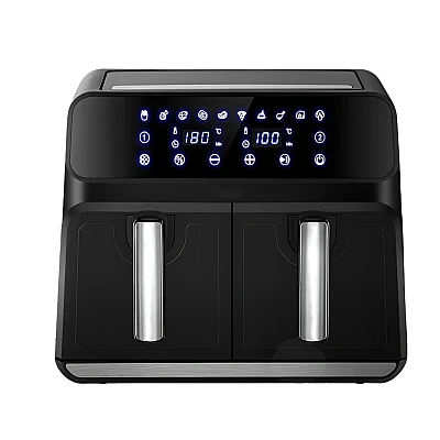 Friteuza Dubla Fara Ulei Air Fryer afisaj digital 10L capacitate